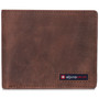 Alpine Swiss Mens Commuter RFID Bifold Wallet 2 ID Windows Divided Bill Section Size One Size Distressed Brown