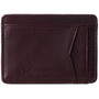 Alpine Swiss Men RFID Safe Minimalist Front Pocket Wallet Leather Thin Card Case Size One Size Burgundy