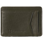 Alpine Swiss Men RFID Safe Minimalist Front Pocket Wallet Leather Thin Card Case Size One Size Olive