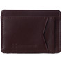 Alpine Swiss Mens RFID Safe Front Pocket Wallet Smooth Leather Slim Card Holder Size One Size Burgundy