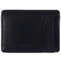 Alpine Swiss Mens RFID Safe Front Pocket Wallet Smooth Leather Slim Card Holder Size One Size Black