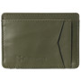 Alpine Swiss Mens RFID Safe Front Pocket Wallet Smooth Leather Slim Card Holder Size One Size Olive