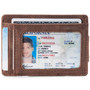Alpine Swiss Harper Mens RFID Slim Money Clip Front Pocket Wallet Minimalist Leather ID Card Holder