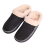 Alpine Swiss Mens Memory Foam Clog Slippers Fleece Fuzzy Slip On House Shoes Mens fleece clog slippers slip on slipon slip-on slide on comfort bedroom slippers padded memory foam cushioned soft cozy warm plush fluffy fuzzy house home shoes sherpa shearlin