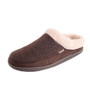 Alpine Swiss Mens Memory Foam Clog Slippers Fleece Fuzzy Slip On House Shoes Size 11-12 Brown