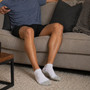 Alpine Swiss 8 Mens Ankle Socks Athletic Cotton Sock Size 6-12 Moisture Wick Cushion Quarter Length Sock Reinforced Heel Toe