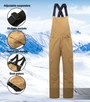 Alpine Swiss Mens Insulated Snow Bib Overalls Waterproof Ski Snowboard PantsFUNCTIONAL – Storage space for all your essentials includes 2 front zipper pockets, 2 large side pant leg cargo pockets with flap-over hook and loop closures, and one back pocket