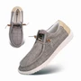 COMFORTABLE – The lightly padded collar is comfortable around the ankle. The lightly padded insole and super flexible outsole allows for comfortable range of motion.Alpine Swiss Flynn Mens Boat Shoes | Lightweight Slip-On Loafers | Moc Toe Sailing Deck Sh