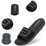 Alpine Swiss Gabe Mens Memory Foam Slide Sandals Adjustable Comfort Athletic Slide STYLISH – The Alpine Swiss Gabe memory foam sandals are casual and stylish. These athletic style slides are the perfect shoes for casual everyday wear.
