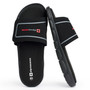 Alpine Swiss Gabe Men's Cloud Slide Sandals | Ultra-Comfortable Shock-Absorbing Foam Insole with Arch Support | Adjustable Strap Waterproof Anti-Slip Traction | Great for Recovery Gym Shoes