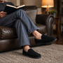 Alpine Swiss Wide Mens Slippers | Steve Moccasin Slipper | Memory Foam House Shoes | Corduroy Slip-On with Terry Lining | Indoor Outdoor Non-Slip Rubber Sole | Swollen Foot Relief