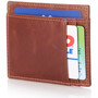 Alpine Swiss Mens Leather RFID Spring Money Clip Front Pocket Wallet Card Case money-clips