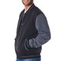 FEATURES – Designed with striped elastic rib knit sleeve cuffs, hem and collar for a snug fit that protects you from cool weather. Features a front snap button closure, 2 front welt slip pockets, and one interior chest slip pocket.Alpine Swiss Tyler Mens