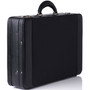 Spacious & Expandable: Our case has 1-inch expansion for extra space, interior light padding and faux leather trim. An expandable dual-pocket file area for Legal, A4, or Letter-sized documents, slots for pens, cards, a slip pocket, and a flap pocket.Alpin