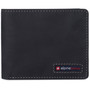 Alpine Swiss Mens Wallet for Men RFID Protected Leather Mens Wallet Spencer Bifold Divided Bill Section Gift Box 2 ID Windows 14 Card Storage Pockets Size One Size Nubuck Black