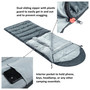 MATERIALS – The durable ripstop 210T polyester shell is water resistant and wind resistant. The filling is down alternative that is moisture resistant and keeps you warm. The interior brushed polyester lining is soft and cozy.Alpine Swiss 0°C (32°F) Sleep