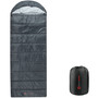 Alpine Swiss Sleeping Bag Adult Waterproof All Season Camping Backpacking Hiking Size One Size Gray