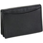 Alpine Swiss Expandable Business Card Case Genuine Leather Front Pocket Wallet UPC