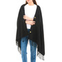 Alpine Swiss Womens Shawl Evening Wrap Pashmina Large Scarf Fringe Cape Poncho Size