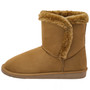 Alpine Swiss Mindy Women’s Winter Boots | Short Faux Shearling Boot | Warm Comfortable Micro Suede | Anti-Slip Sole | Stylish Fall & Winter Footwear Size
