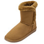 Alpine Swiss Mindy Women’s Winter Boots | Short Faux Shearling Boot | Warm Comfortable Micro Suede | Anti-Slip Sole | Stylish Fall & Winter Footwear Womens classic Australian short winter boots fold over mid calf sherpa shearling fuzzy furry faux fur line