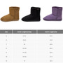STYLISH FALL & WINTER ESSENTIAL: Classic and versatile short boots. The faux suede upper, available in a variety of colors, effortlessly complements all your cozy outfits, making them a stylish staple for fall and winter. Alpine Swiss Laura Women's Short