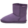 Alpine Swiss Womens Classic Short Winter Boots Sherpa Lined Warm Comfort Shoes Size Size 10 Purple