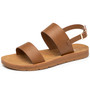 Alpine Swiss Beth Womens Flat Sandals Two Strap Buckle Slides Comfortable Summer Shoes Casual Slip On Footbed Sandals for Everyday Wear Size Size 10 Tan