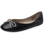 Alpine Swiss Myla Womens Ballet Flats Square Toe Rhinestone Bow Dressy Shoes Size