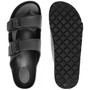 DESIGN – Easy slide on entry and the classic double strap design is trendy and adjustable for a personalized fit. The outsoles are textured for traction to prevent slipping.Alpine Swiss Mens Double Strap Slide Sandals EVA Flat Casual Comfortable Shoes