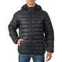 Alpine Swiss Mens Light Puffer Jacket Removable Hood Milo Winter Coat Packable Water-Resistant Down Alternative Bubble Jacket UPC