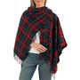 VERSATILE – Wear it draped over the shoulders with the front open or closed with the single button. Wear it with or without the hood or wrap it around the neck like a scarf. Alpine Swiss Carol Womens Shawl Wrap with Hood Poncho Sweater Large Scarf Fringe