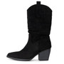 Alpine Swiss Kayla Womens Western Slouch Boots Mid Calf Block Heel Cowboy Booties STYLISH – Inspired by classic cowboy boots, the Alpine Swiss Kayla Women’s Western Slouch Boots are fashion forward with a western look. These thoughtfully designed boots wi
