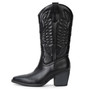 Alpine Swiss Sadie Womens Cowboy Boots Mid Calf Block Heel Western Cowgirl Boots Western Boots Womens Shoes : Boots : Mid Calf