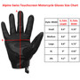 Alpine Swiss Men's Motorcycle Gloves Protective Outdoor Gloves with Reinforced Knuckles for Riding Biking Powersports Motorcycle Gloves Mens Accessories : Gloves