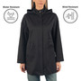Alpine Swiss Lorie Womens Rain Jacket Removable Hood Long Rain Coat Trench Coat Windbreaker STYLISH – The Alpine Swiss Lorie womens rain jacket is both stylish and functional. Fashionable design details elevate this rain coat’s technical features that pro