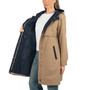 Alpine Swiss Tanya Womens Hooded Rain Jacket Long Raincoat Trench Coat Windbreaker