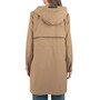 Alpine Swiss Tanya Womens Hooded Rain Jacket Long Raincoat Trench Coat Windbreaker
