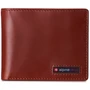Alpine Swiss Wallet for Men Nolan Commuter Bifold Dual ID Windows for License Work Badge RFID Protection Divided Bill Section Gift Boxed Size One Size Glossy Nappa Tan