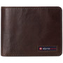 Alpine Swiss Connor Executive Bifold Wallet | Business Passcase for Men | Premium Leather | Dual ID Windows | RFID Blocking | Gift Box Included Size One Size Glossy Nappa Brown