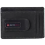 Alpine Swiss Mens RFID Money Clip Leather Minimalist Wallet Card Case ID Window Size One Size Nubuck Black