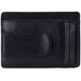 Alpine Swiss Mens RFID Money Clip Leather Minimalist Wallet Card Case ID Window Size One Size Black