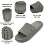 Alpine Swiss Omar Mens Slides Pillow Slippers Ultra Cushioned Cloud Slide SandalEASY CARE & GREAT FIT: Medium-width design suits most feet. Durable EVA wipes clean and retains shape. A perfect gift for comfort and style lovers.