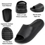 Alpine Swiss Edgar Men's Cloud Slides | Ultra-Comfortable Arch Support Pillow Slippers | Lightweight Waterproof | Non-Slip Recovery Sandals for Shower Pool Gym Shoes ULTIMATE CLOUD-LIKE COMFORT: Experience unparalleled comfort with the Edgar cloud slides.