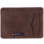 Alpine Swiss Men RFID Safe Minimalist Front Pocket Wallet Leather Thin Card Case Ultra super thin slim skinny flat small mini travel compact wallet front pocket edc minimal simple unisex men rfid block safe protected credit card id holder case leather Nap