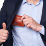 Alpine Swiss Men RFID Safe Minimalist Front Pocket Wallet Leather Thin Card Case Front Pocket Wallet Mens Accessories : Small Leather Goods : Minimalist