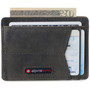 Alpine Swiss Men RFID Safe Minimalist Front Pocket Wallet Leather Thin Card Case wallets