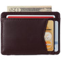 SMART CARD ORGANIZATION - 7 strategically placed slots (4 vertical, 2 horizontal, 1 full-length cash pocket) keep your essentials organized and accessible. Smooth rounded edges glide effortlessly in and out of pockets. Tight-fitting slots prevent cards fr