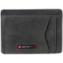 Alpine Swiss Men RFID Safe Minimalist Front Pocket Wallet Leather Thin Card Case Size One Size Nubuck Gray