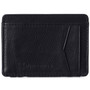 Alpine Swiss Men RFID Safe Minimalist Front Pocket Wallet Leather Thin Card Case Size One Size Black